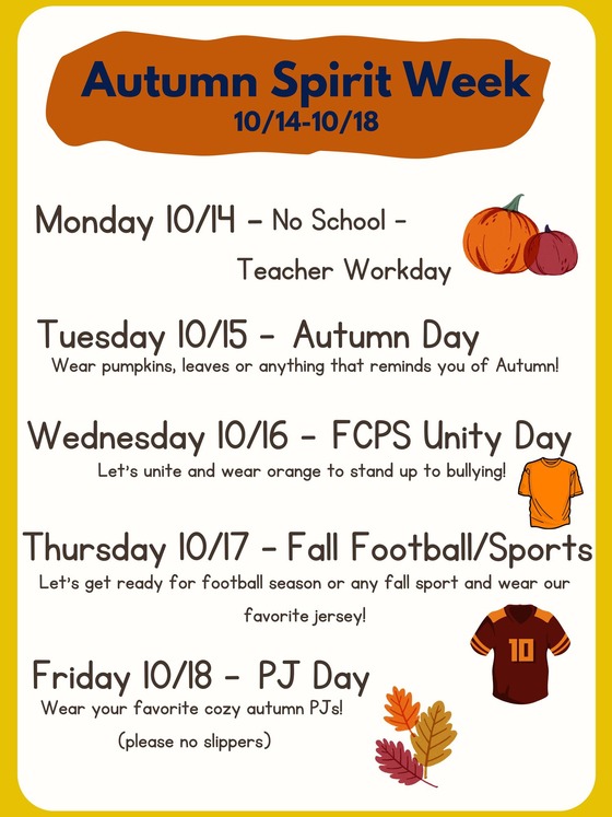 spirt week flyer