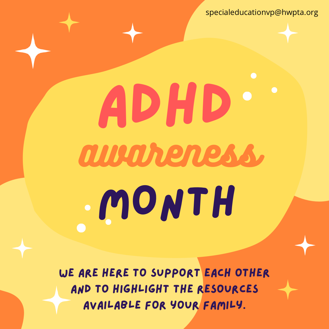 ADHD Awareness Month flyer