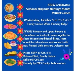 Fort Belvoir ES Hispanic Heritage Celebration Flyer