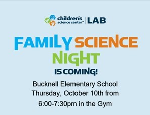 Bucknell ES Science Night Flyer