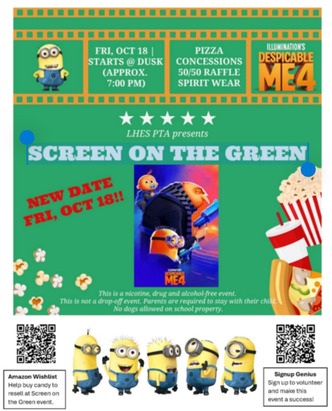 Laurel Hill ES Screen on the Green Flyer