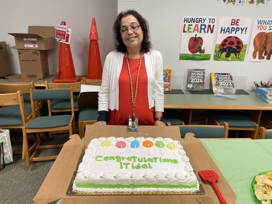 Itidal Ahmad, Instructional Assistant retiring 