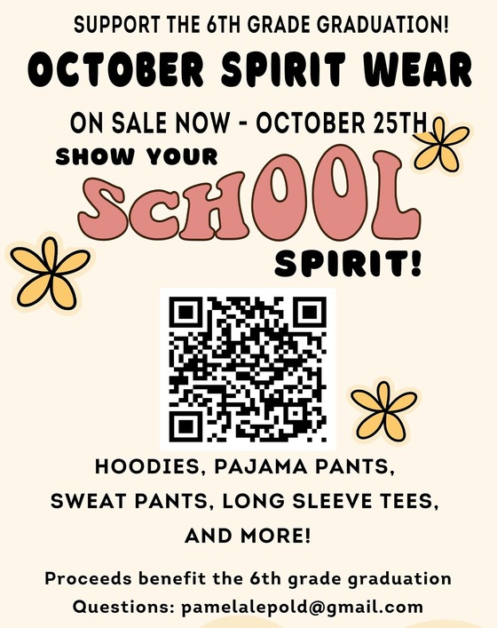 October Spirit Wear Flyer