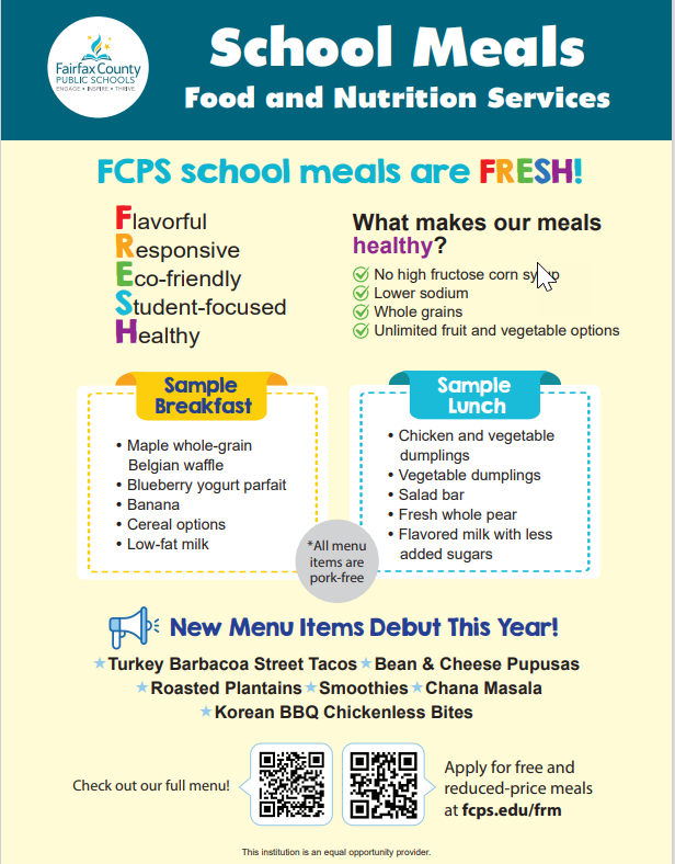 Next week is National School Lunches Week.