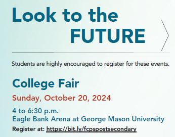 FCPS College Fair on October 20th