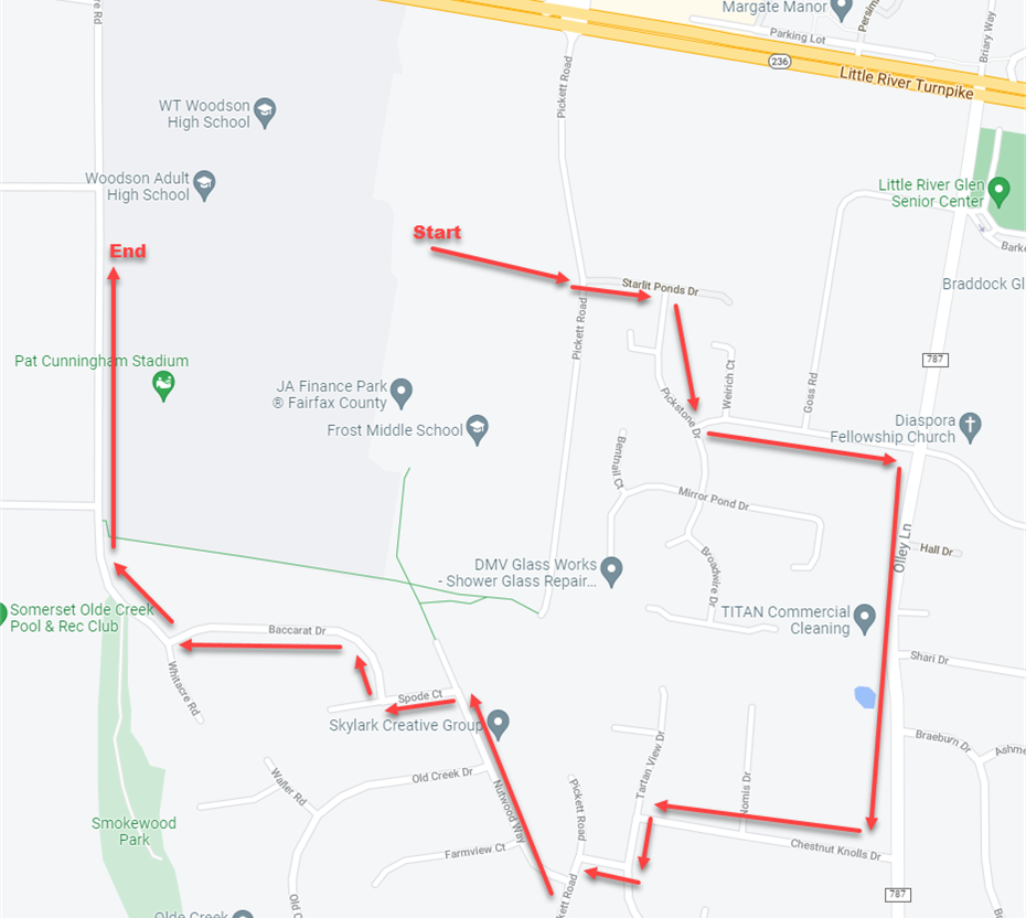 Homecoming Parade Route