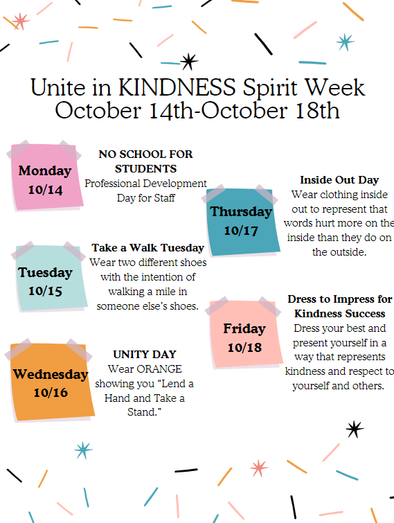 WES Kindness Spirit Week