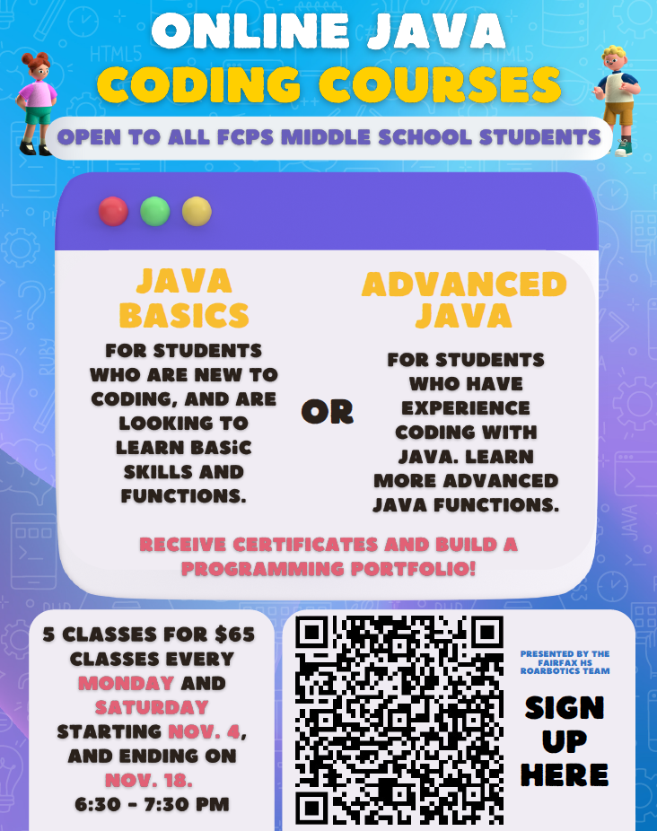 Virtual Java Class Flyer