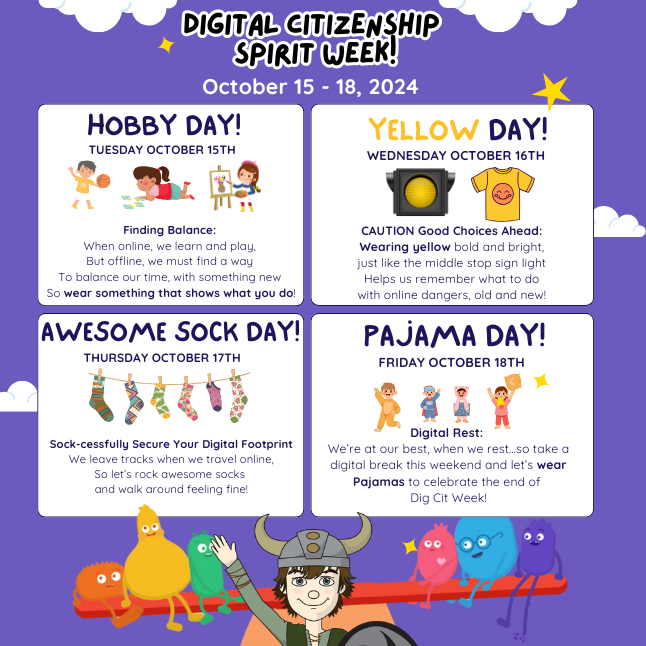 dig cit week spirit descriptions for each day