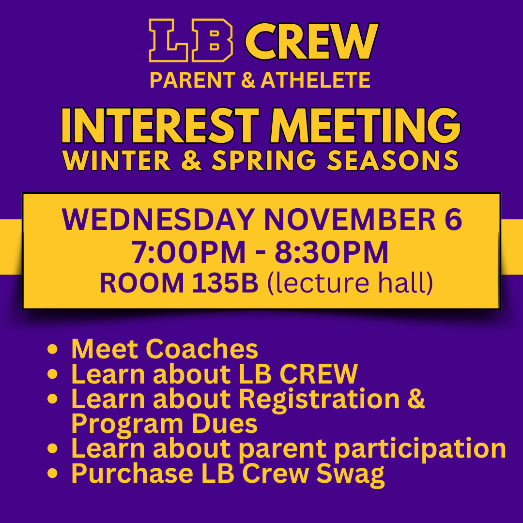 Crew Winter & Spring Interest Meeting