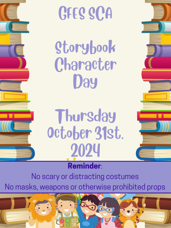 Storybook character day October 31