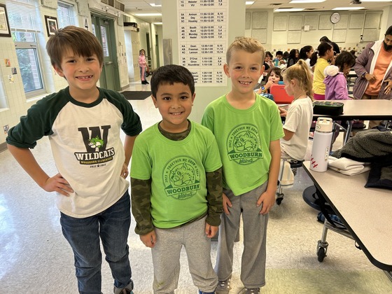 Students pose in their Wildcat gear 