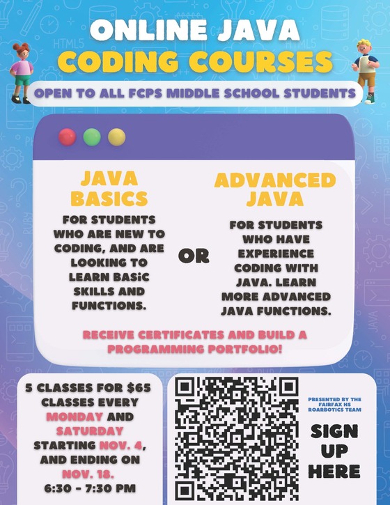 Virtual Coding Workshop Flier