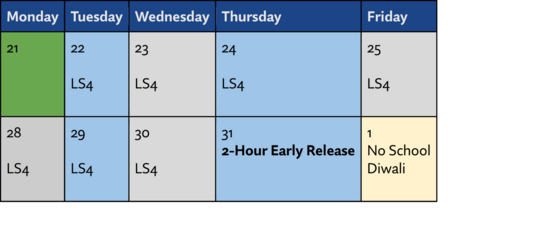 bell schedule