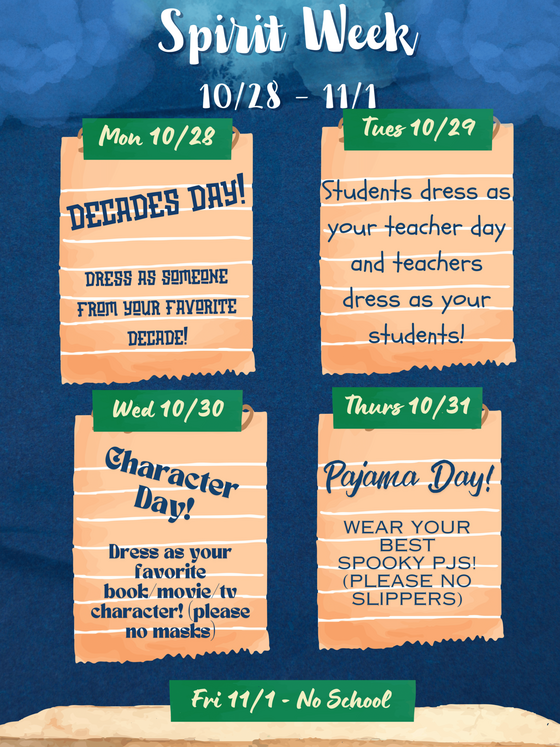 spirit week flyer