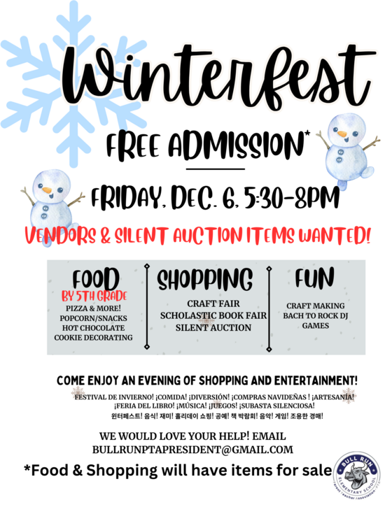 WinterFest Vendors Wanted