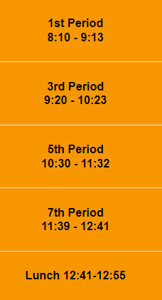 2hr early release orange days