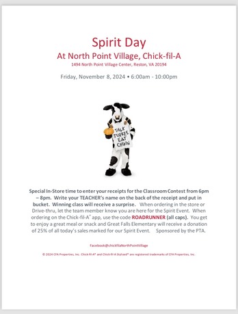 cfa spirit day nov 8