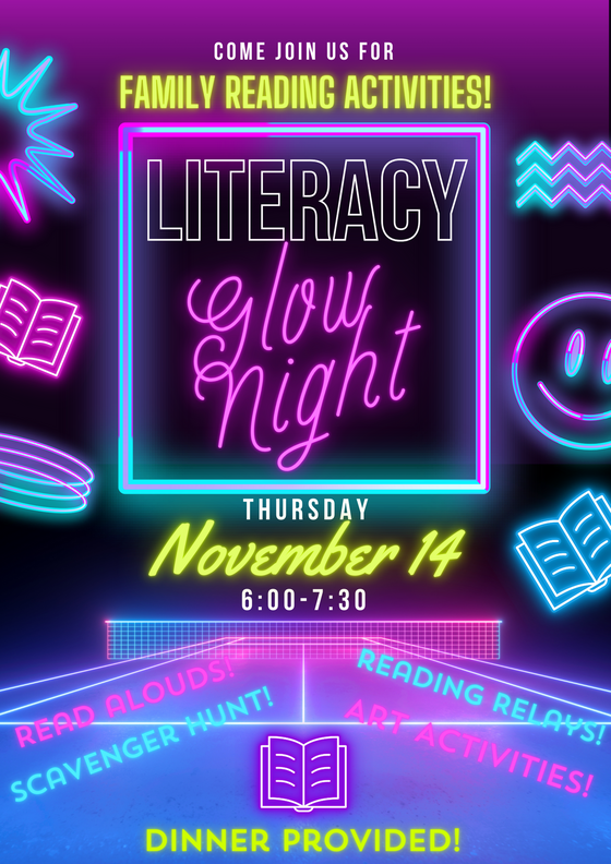 literacy night graphic (English)