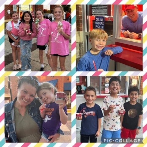 There were so many smiles at Bruster's Ice Cream!