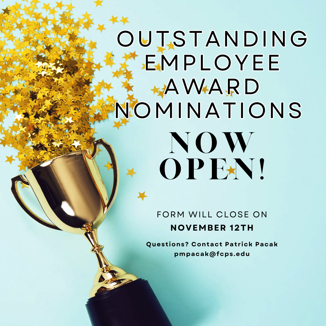 Outstanding Employee Award Nominations Now Open!