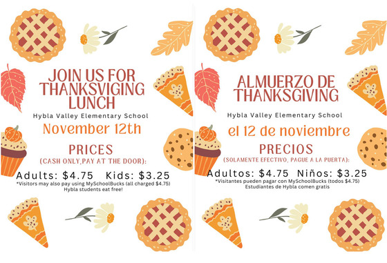 Thanksgiving Luncheon Flier