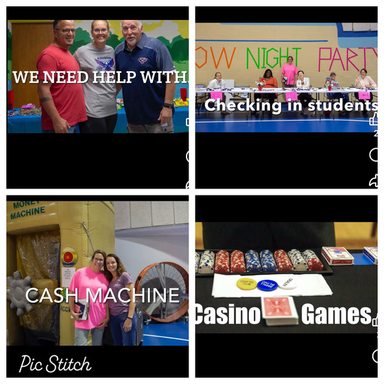 We need help with checking in students, cash machine, casino games