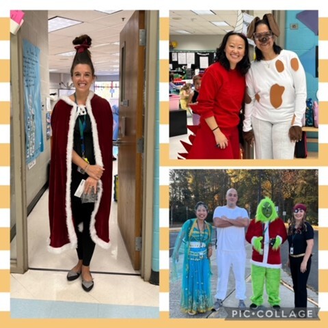 Staff members joined in the fun on Book Character Dress Up Day.