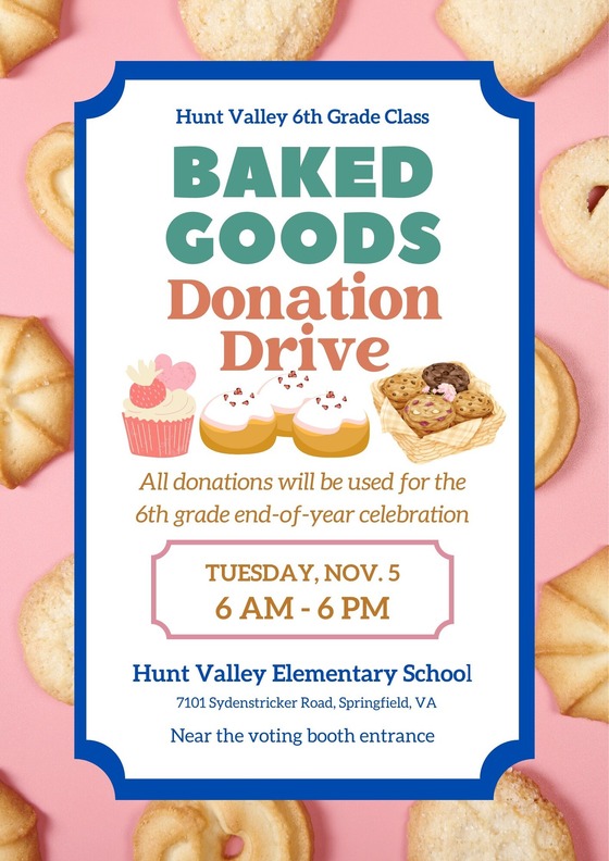 Baked goods donation