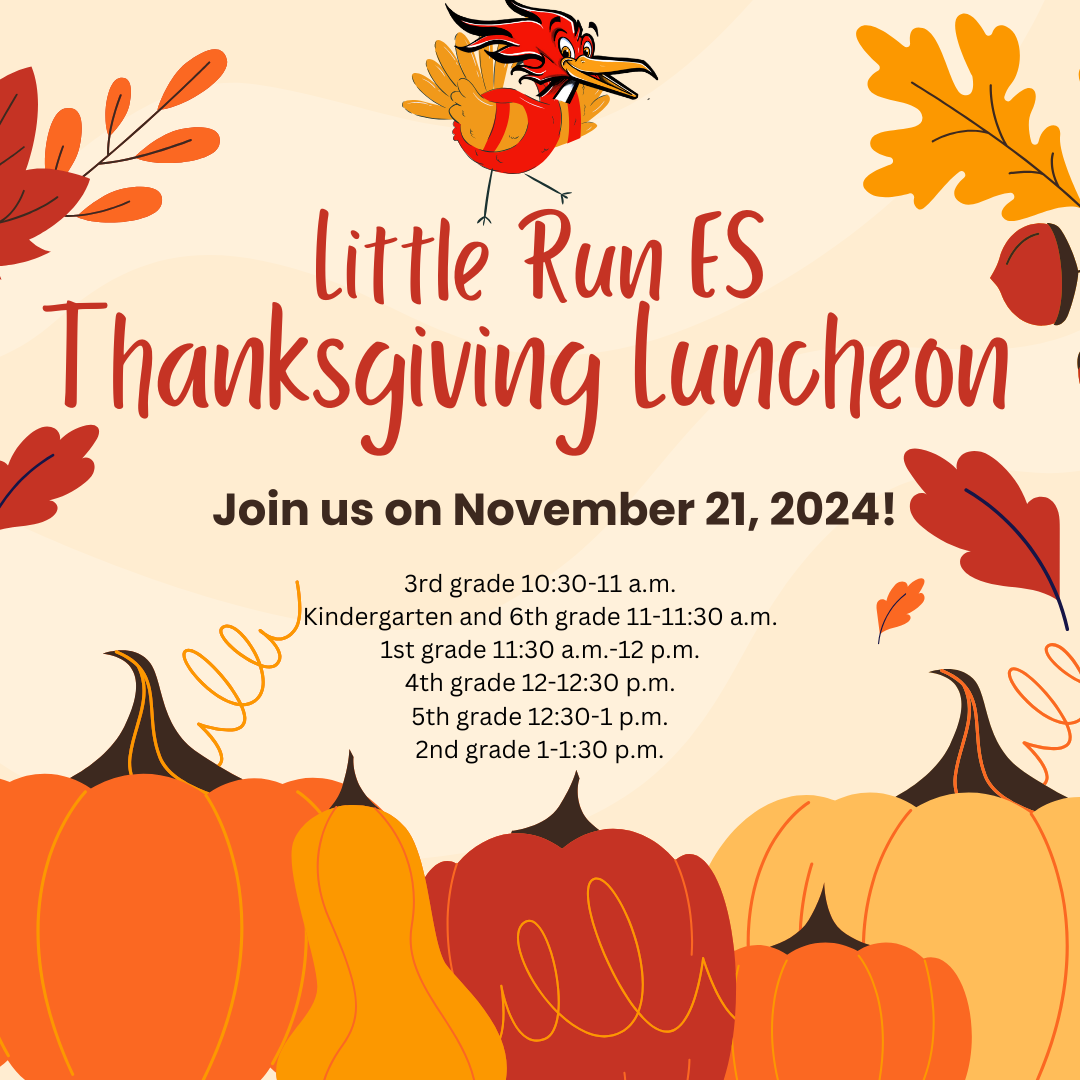 Thanksgiving Luncheon Schedule