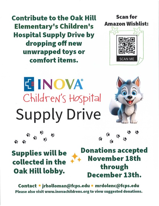 Student Council Hospital Drive flyer