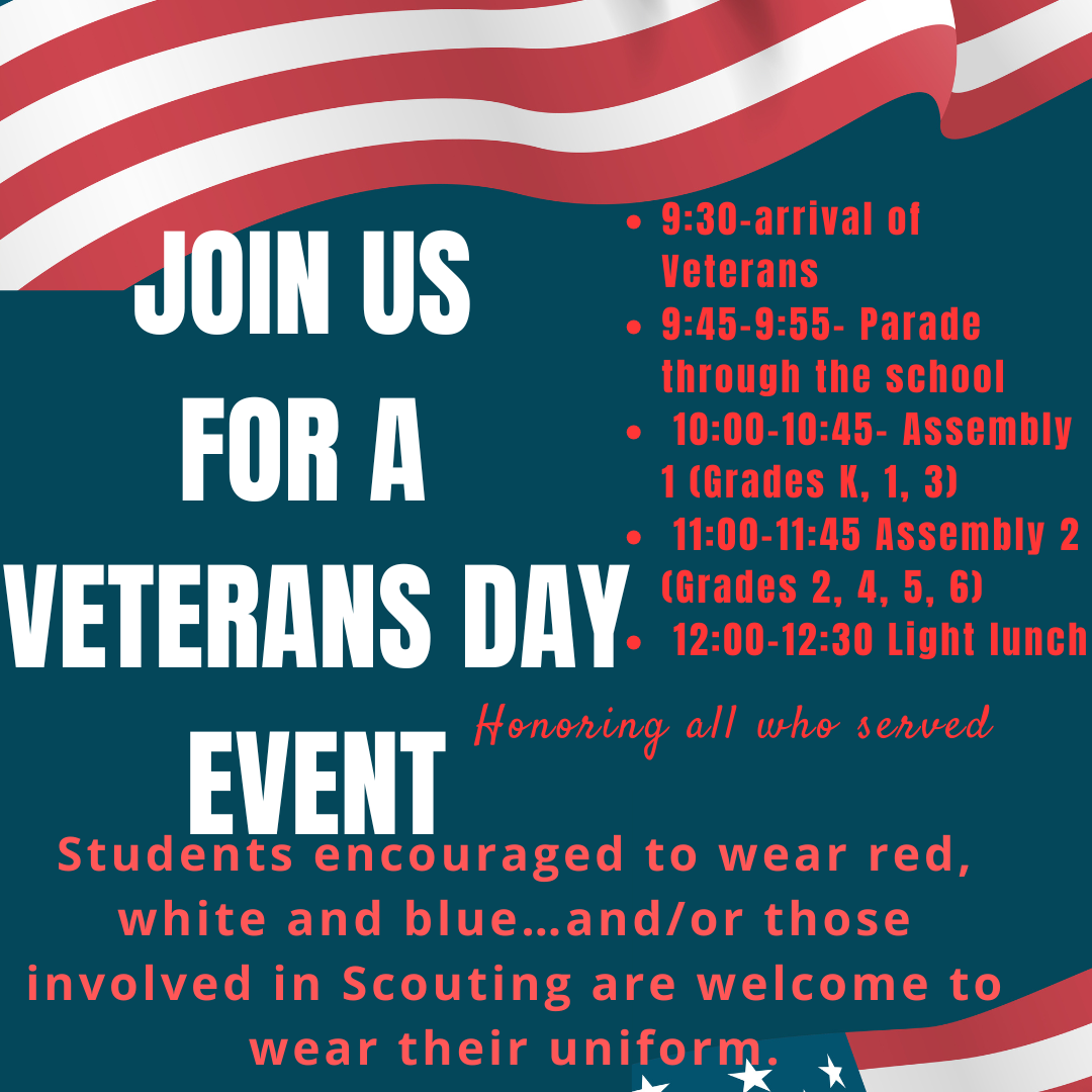 Veterans Day Event Schedule