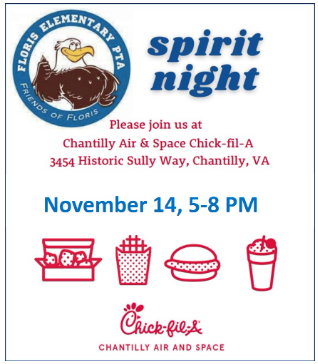 CFA Spirit Night Flyer