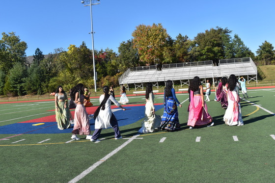 Namaste holding a traditional Garba celebration!