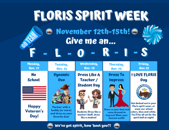 spirit week flyer