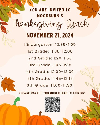 Thanksgiving Luncheon Flier