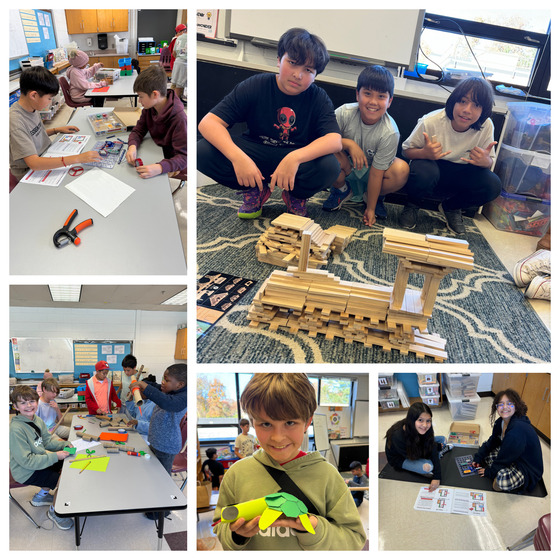 6th graders engage in the makers space