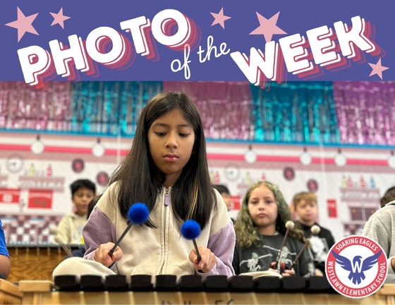 student playing a xylophone