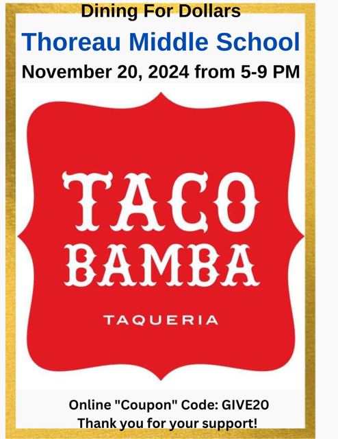 Taco Bamba Dining For Dollars