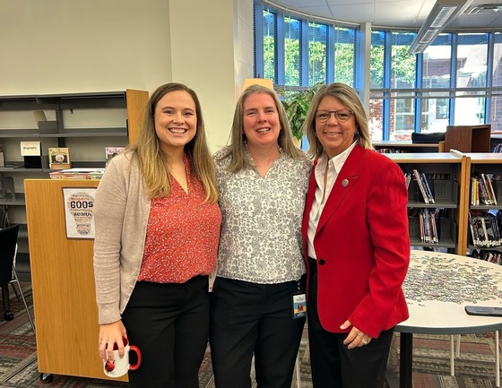 Photo with Principal Brooker at Forestville ES