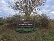 Fairview Sign from Burke Center PKWY