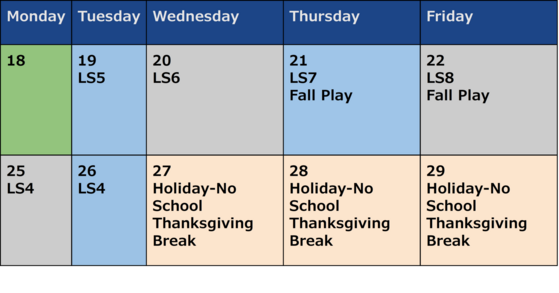 bell schedule