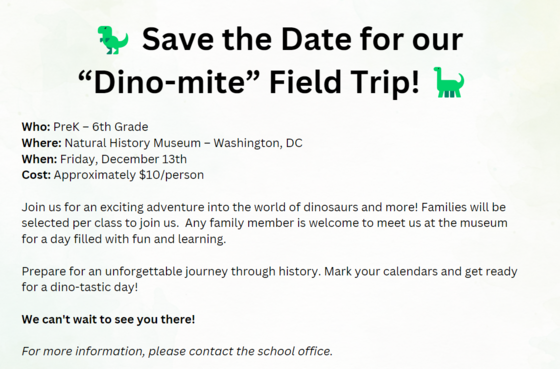 field trip save the date english