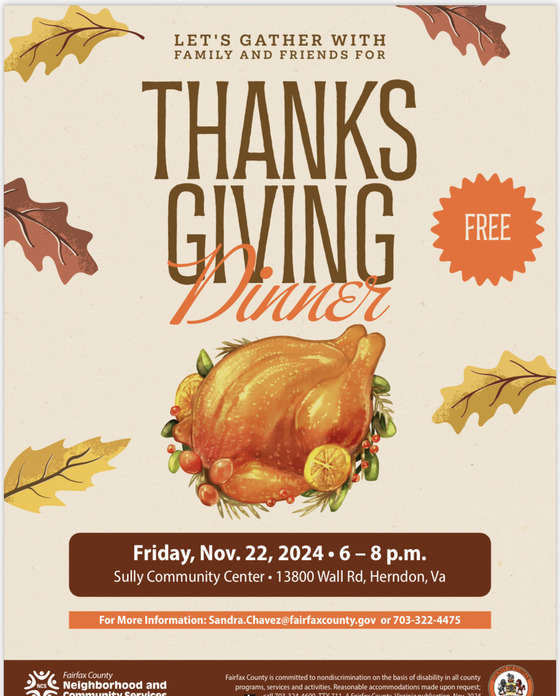 Free Thanksgiving Dinner tomorrow night