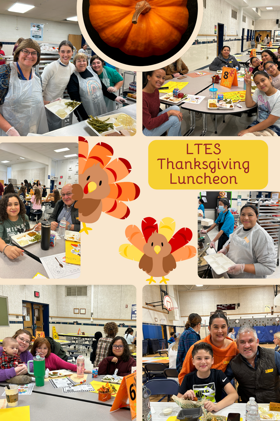 Thanksgiving luncheon photo collage