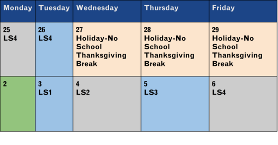 bell schedule