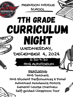 7th Grade Curriculum Night