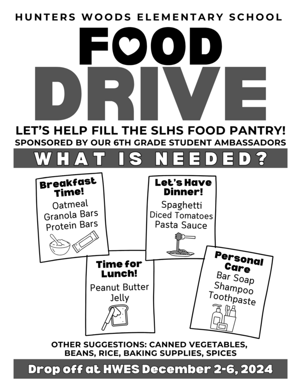 Food drive Dec 2024