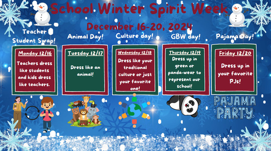 winter spirit week