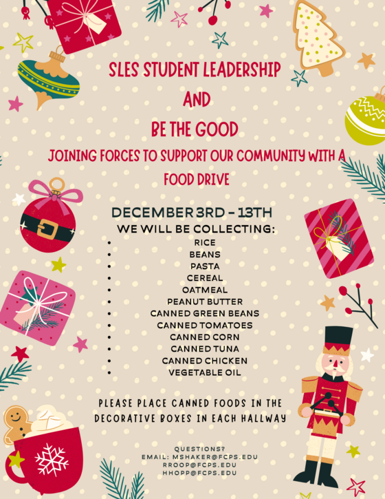 SLA & Be the Good Food Drive 